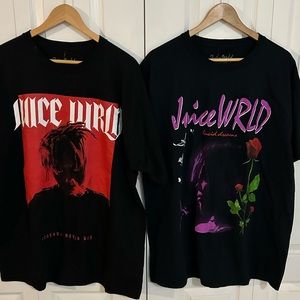 (2) XL Juiceworld mens tshirts (brand new, with tags)